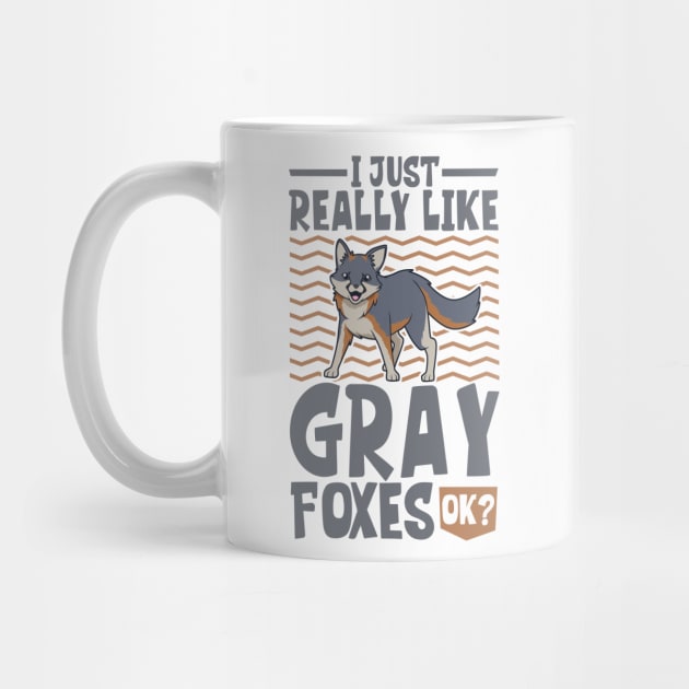 I just really love Gray Foxes - Gray Fox by Modern Medieval Design